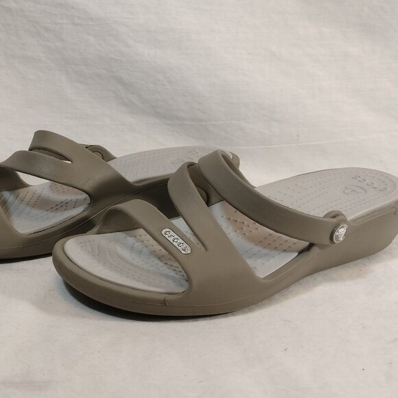 Crocs Patricia‎ Wedge Slide Sandal - Picture 1 of 9